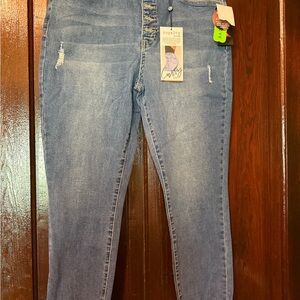 Royalty For Me High Rise Blue Jeans with Vintage Wash